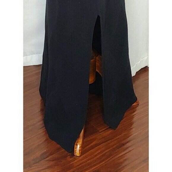 Free People Beach Dress L Black Kristy Halter Knit Sweater Midi Dress Revolve - Picture 9 of 15